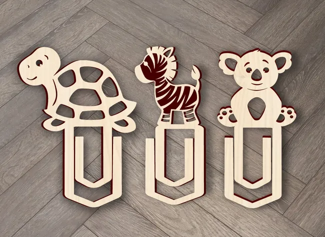 Animal paper clips