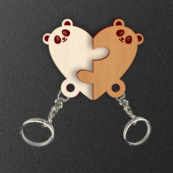 Bear Couple keychain