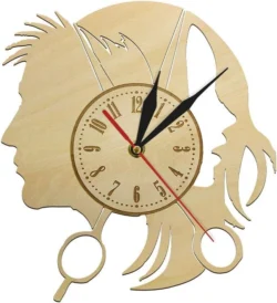 Beauty parlour hairdressers modern wall clock