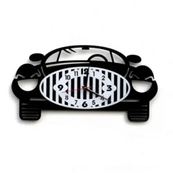 Car front vinyl record wall clock