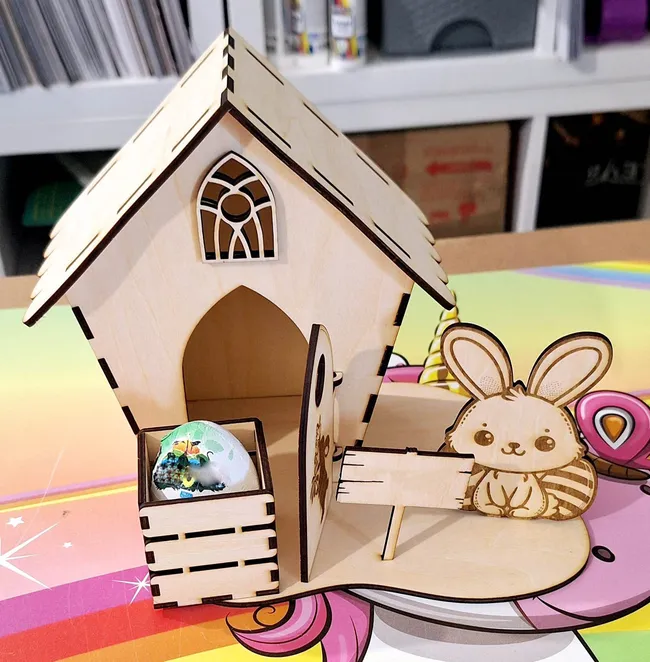 Easter bunny mini house