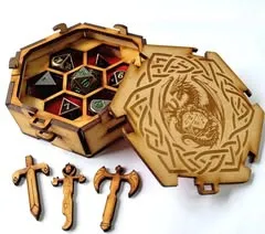 Hexagon dice box