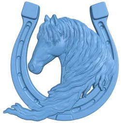 Horseshoe with horse