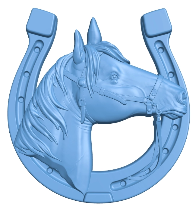 Horseshoe with horse