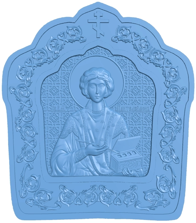 Icon Of The Healer Panteleimon