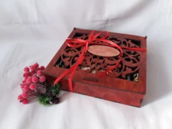 New year wooden gift box