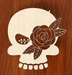 Skull And Flower