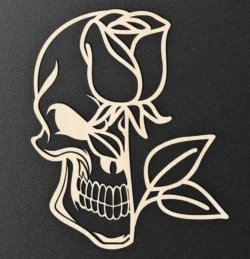 Skull And Rose