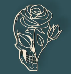 Skull And Rose