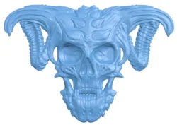 Skull of hell demon