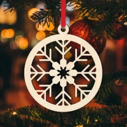 Snowflake Ball Christmas C0000003 file cdr and dxf pdf free vector download for Laser cut