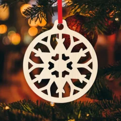 Snowflake Christmas Tree Ball