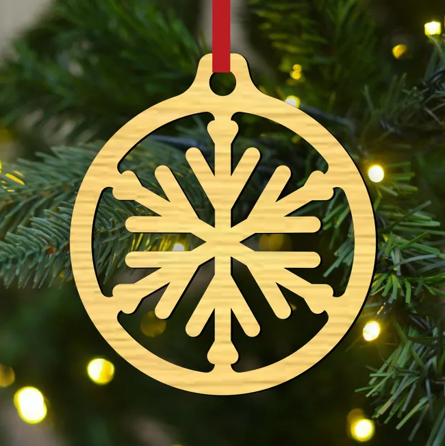 Snowflake Star Bauble