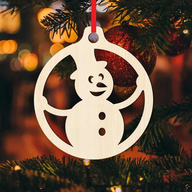 Snowman Ball Ornament