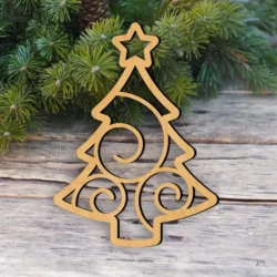 Spiral Christmas Tree Ornament