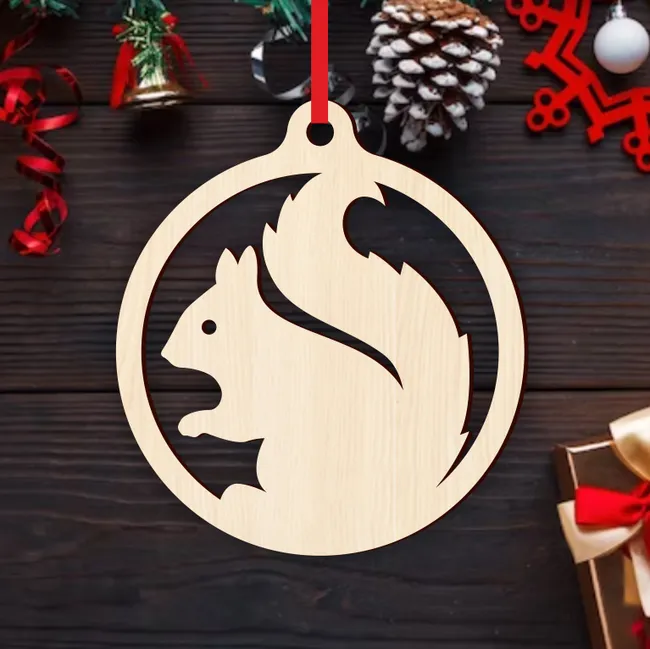 Squirrel Christmas Ornament