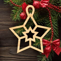 Star Bauble Christmas Tree Decoration