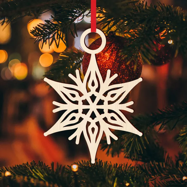 Star Nnowflake Ornament