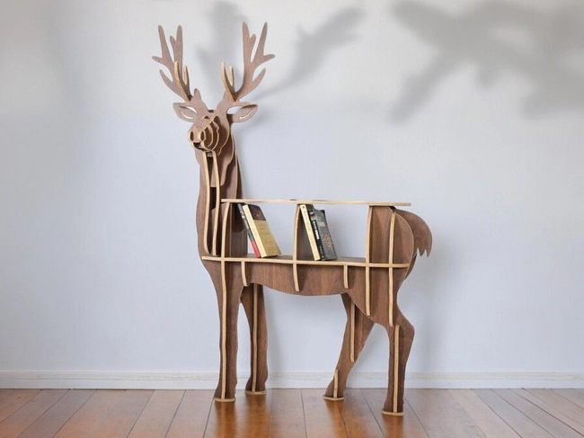 Storage rack deer bookshelf porch coffe