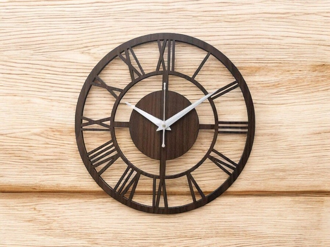 Stylish wood wall clock