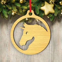 Unicorn Christmas Ornament