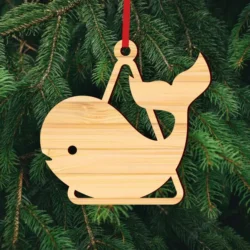 Whale Christmas Ornament