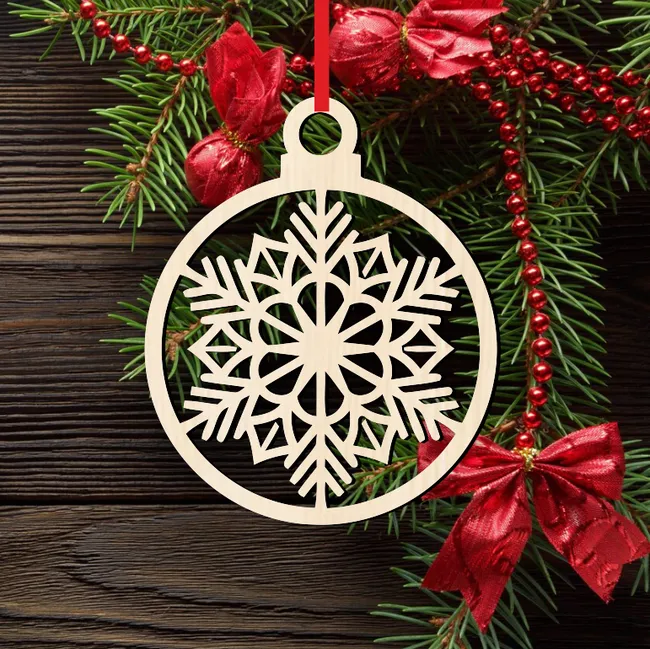 Winter Ornament Snowflake Ball