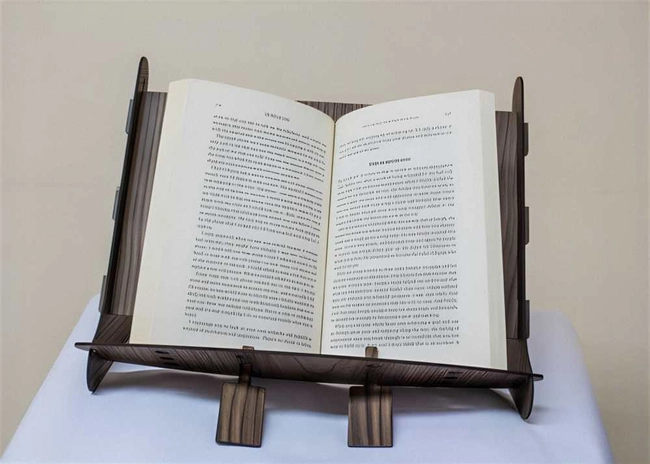 Wooden book stand