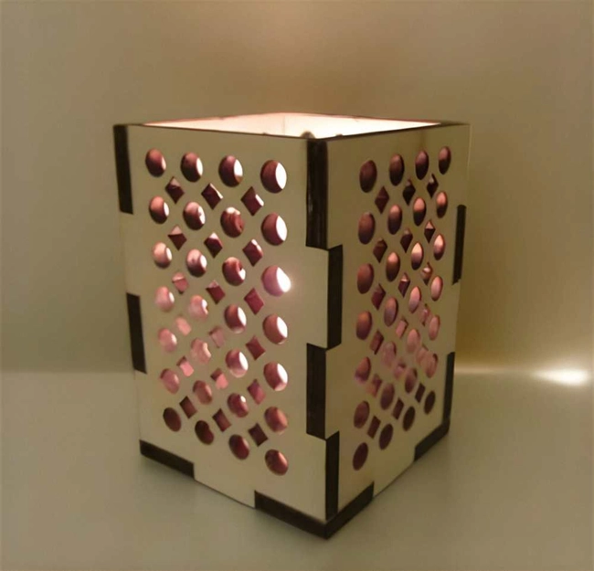 Wooden lantern box