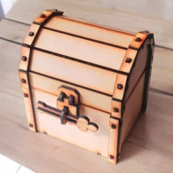 Wooden pirate treasure