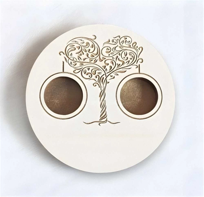 Wooden wedding ring holder